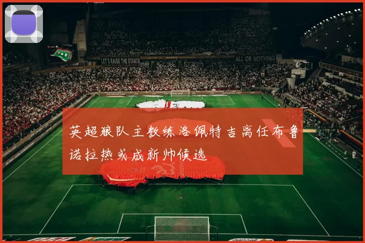 英超狼队主教练洛佩特吉离任布鲁诺拉热或成新帅候选